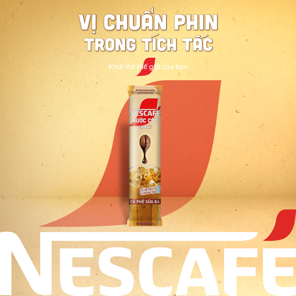 [ƯU ĐÃI THÁNG 7] NESCAFÉ Nước Cốt Cà Phê vị Café Sữa Đá (Hộp 5 Gói)-FUJJI