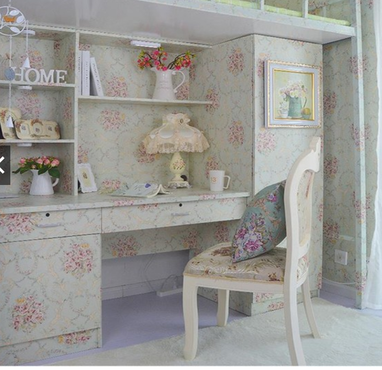 [HCM]5m Decal GiấY Dán TườNg Hoa HồNg Chùm 1