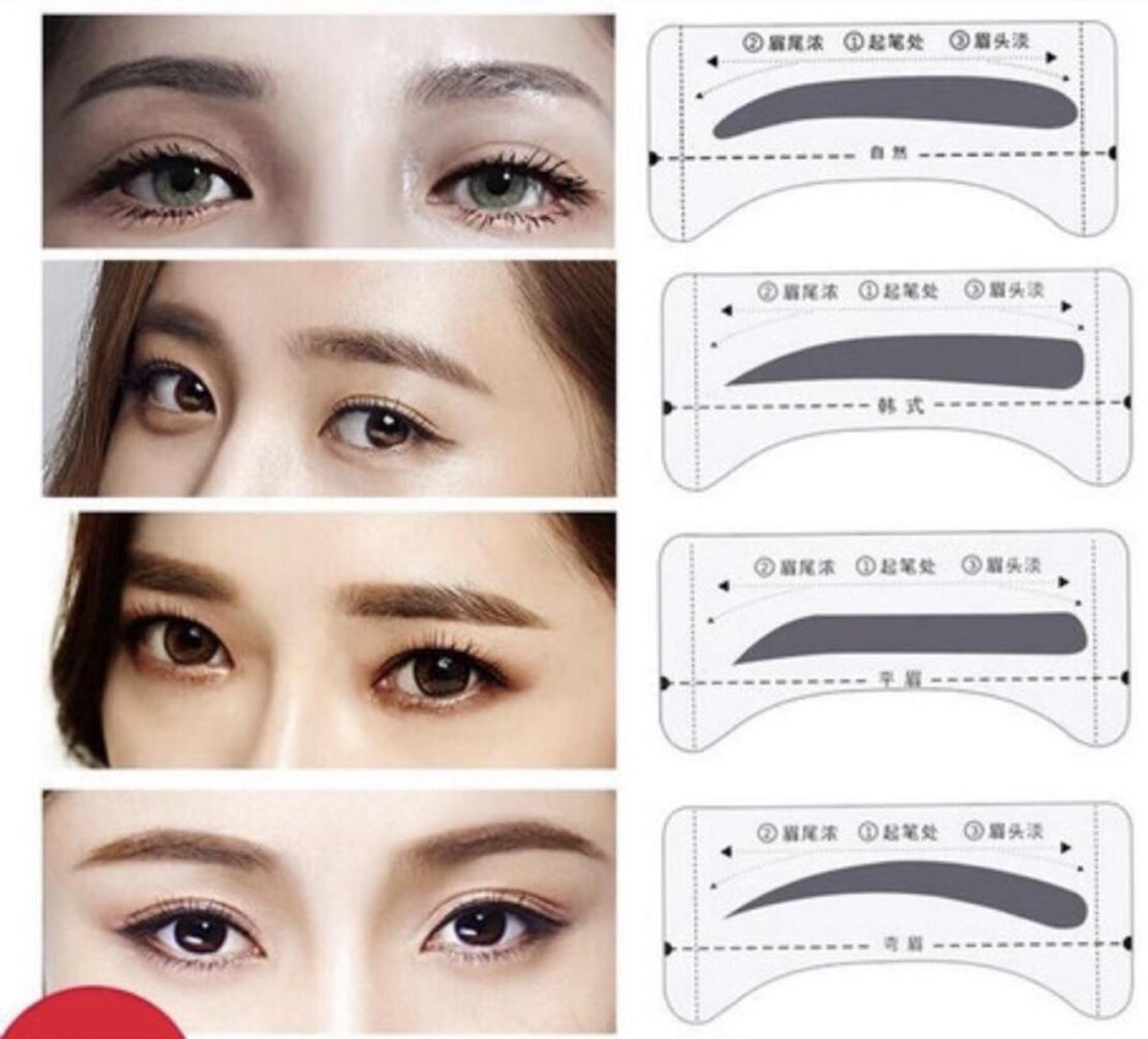 [HCM][Combo 3] Set 4 Khuôn Dán Kẻ Lông Mày L019