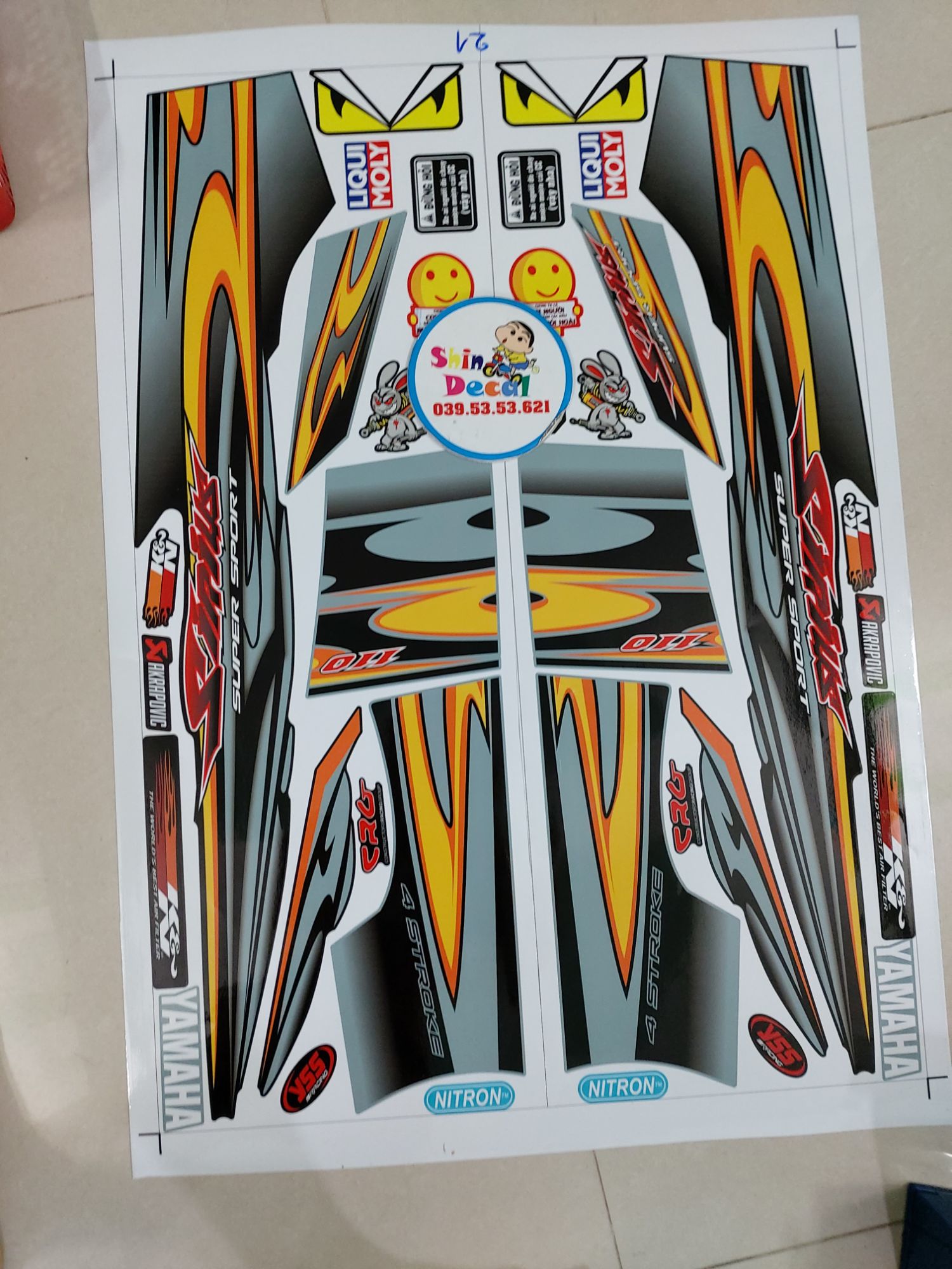 Tem sirius super sport tặng logo.
