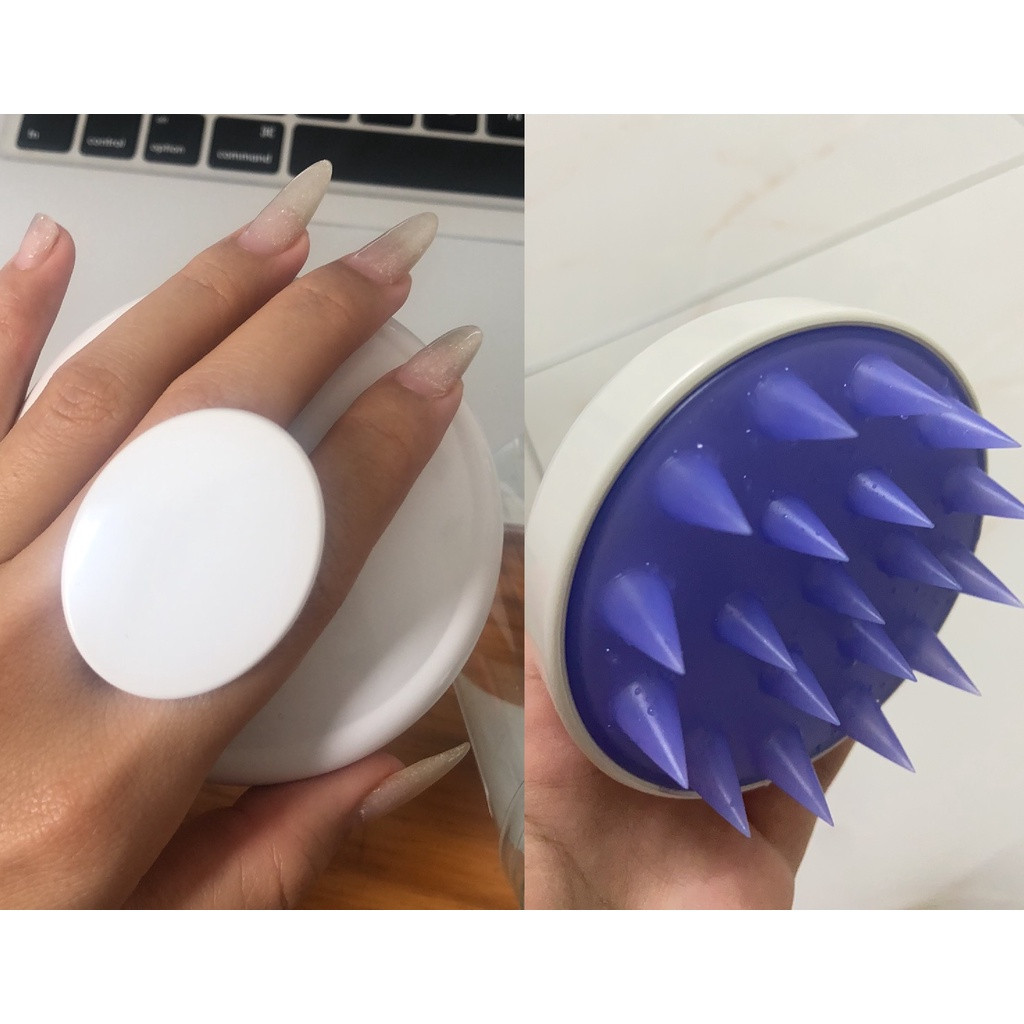 Lược Gội Đầu Silicon Massage Da Đầu Ngăn Rụng Tóc