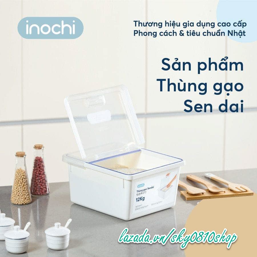 Thùng gạo cao cấp Inochi 12kg