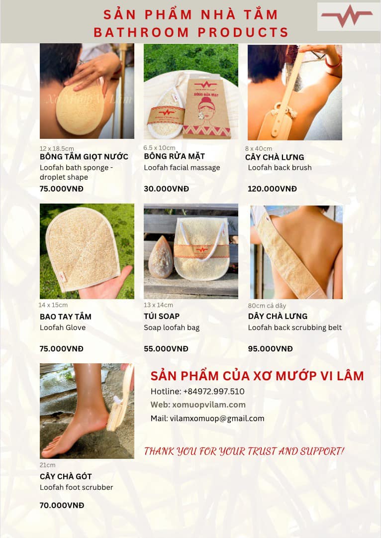 (Vi Lam) Loofah Back Scrub Belt (Back Scrub Belt, Bath Sponge) 80cm Long with String Helps Exfoliate Skin Safe for Skin Koshka Home