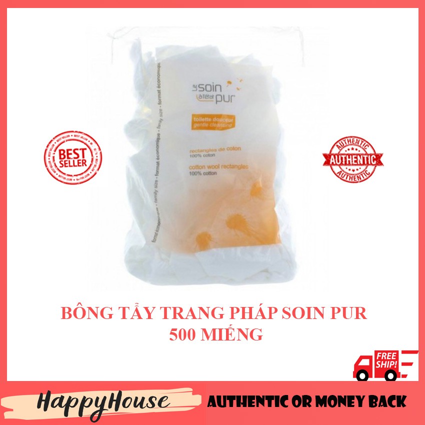Bông tẩy trang Soin Pur 500 miếng