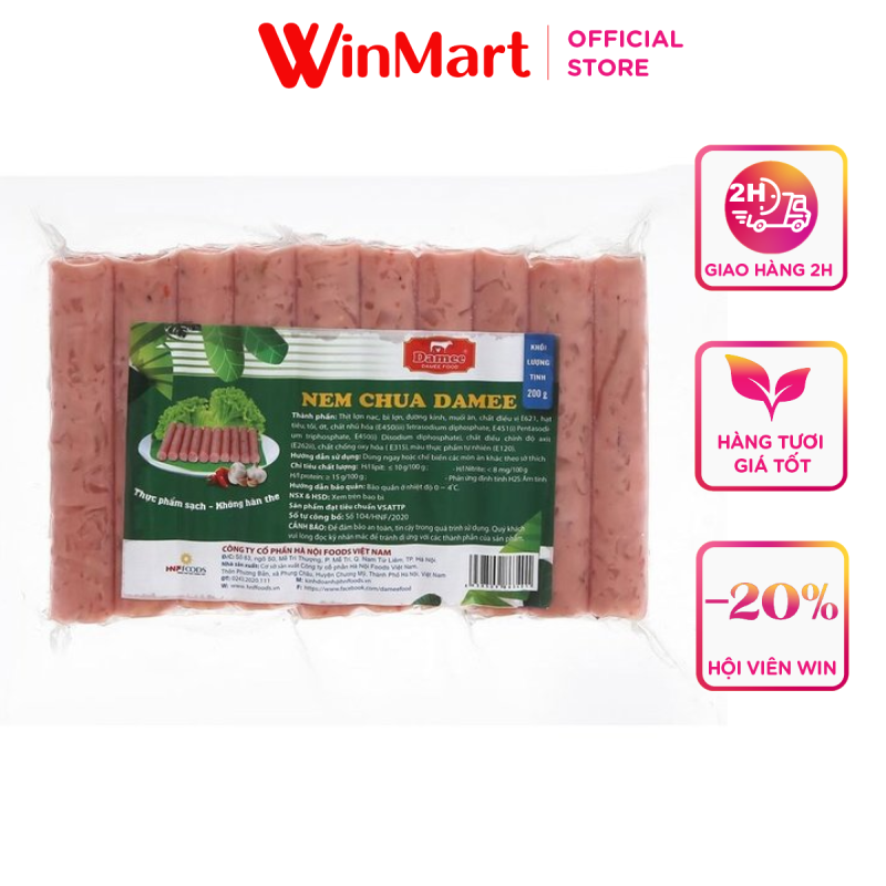 -nem chua hà nội foods vỉ 200g