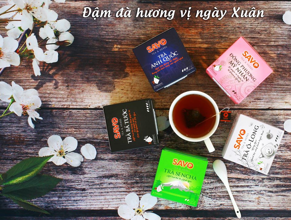 [HCM]Trà SAVO Bá Tước (Earl Grey Tea) - Hộp 12 Gói x 3g