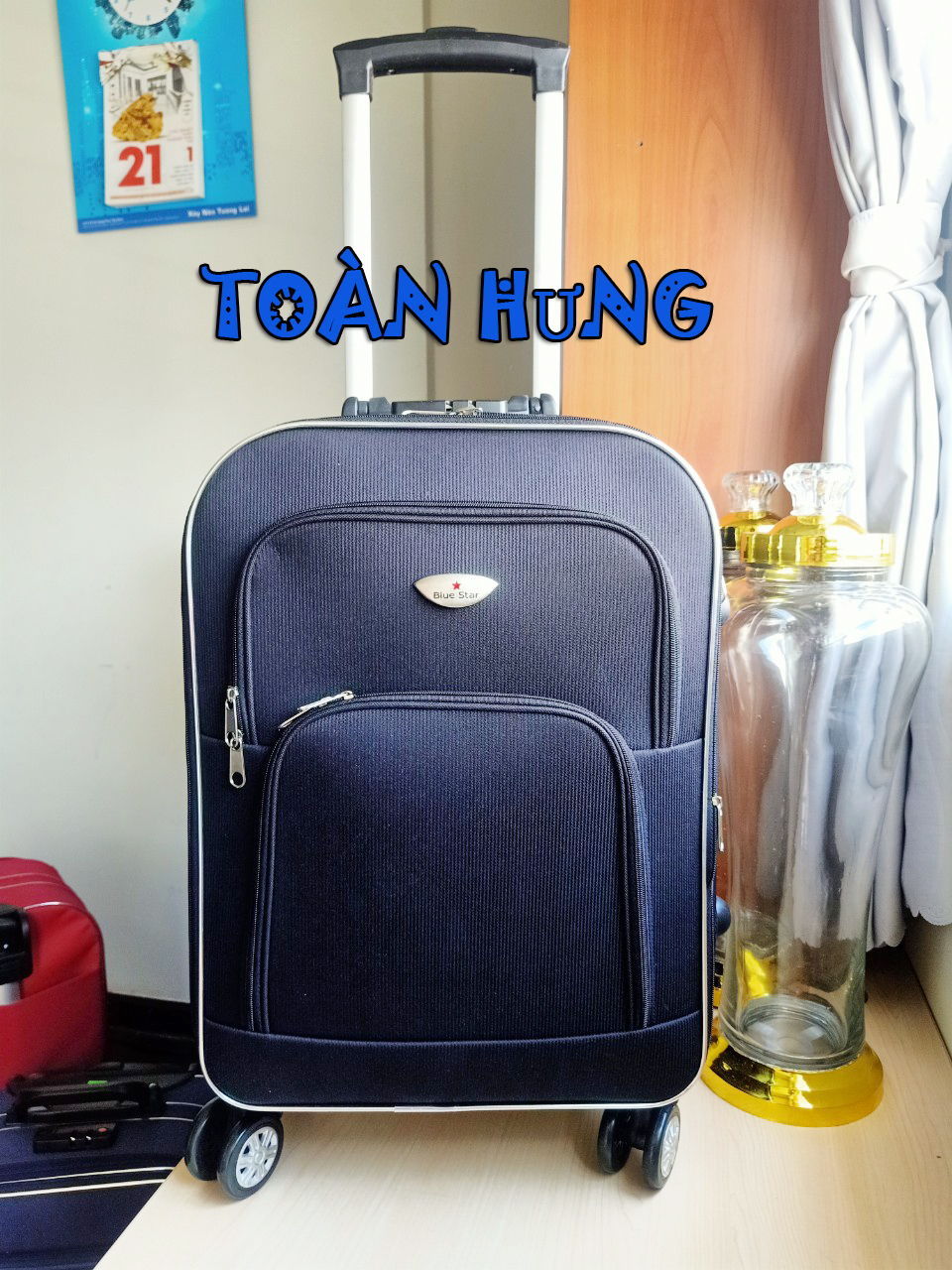 Vali kéo 20 IN TOÀN HƯNG MÀU ĐEN