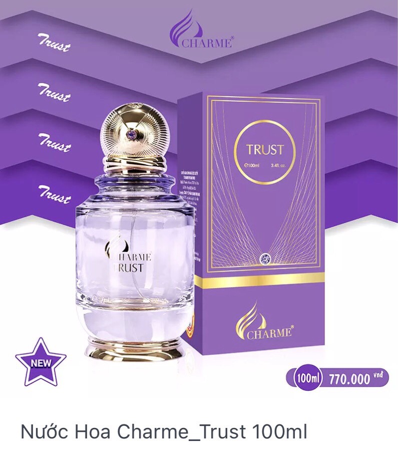 Nước Hoa Charme_Trust 50ml 100ml Chính Hãng