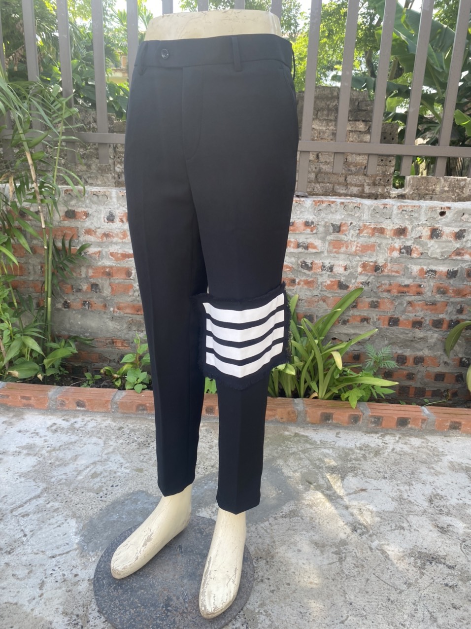 Quần Âu Nam Viền Thêu Vải Tăm Lì Dày Dặn,Quần Tây Nam Thêu