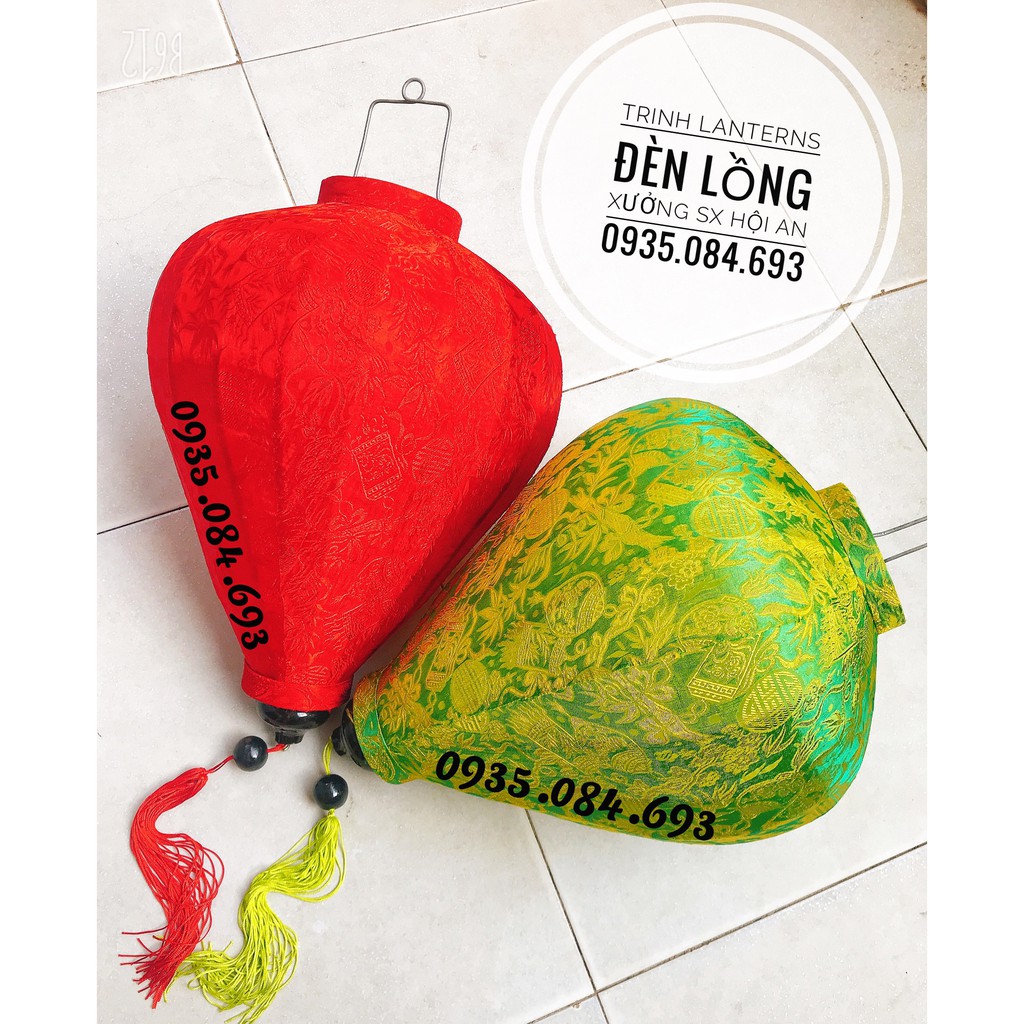 [Giá Tận Xưởng] Đèn lồng hội an_Lụa Tơ Tằm_(CÓ SẴN) Size 45CM sỉ ib zalo (mua 10 cái=sỉ)