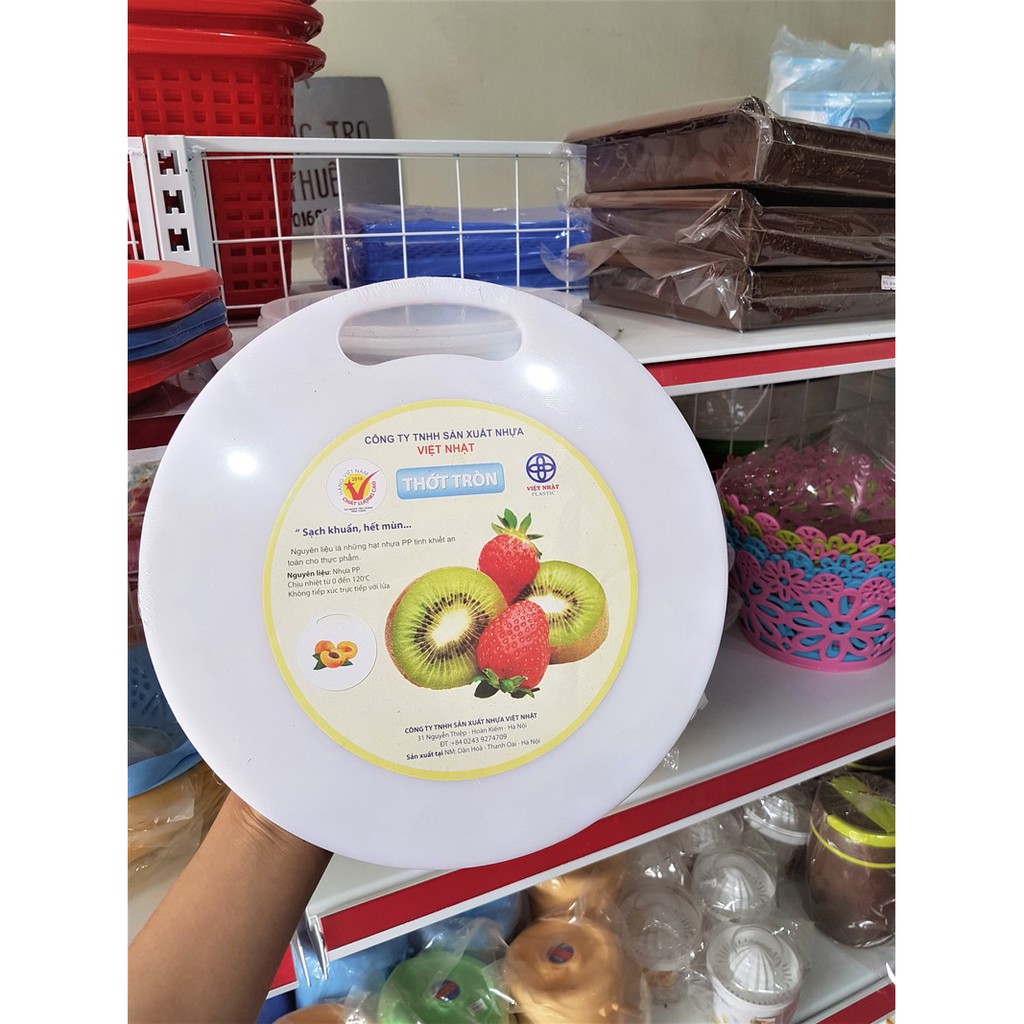 Thớt Nhựa Tròn Việt Nhật 24 - 32 cm