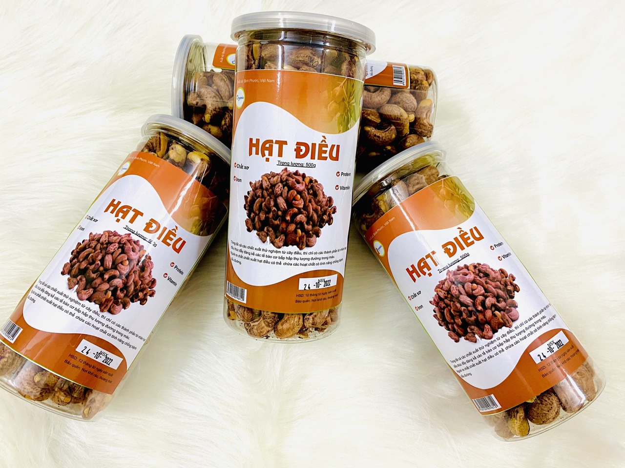 HẠT ĐIỀU RANG MUỐI BÌNH PHƯỚC LOẠI 1 500G
