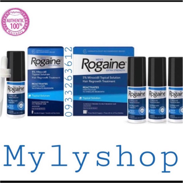 [HCM]Thuốc mọc râutóc nam Rogaine 5% Minoxidil Extra Strength 60ml ( tách sét)