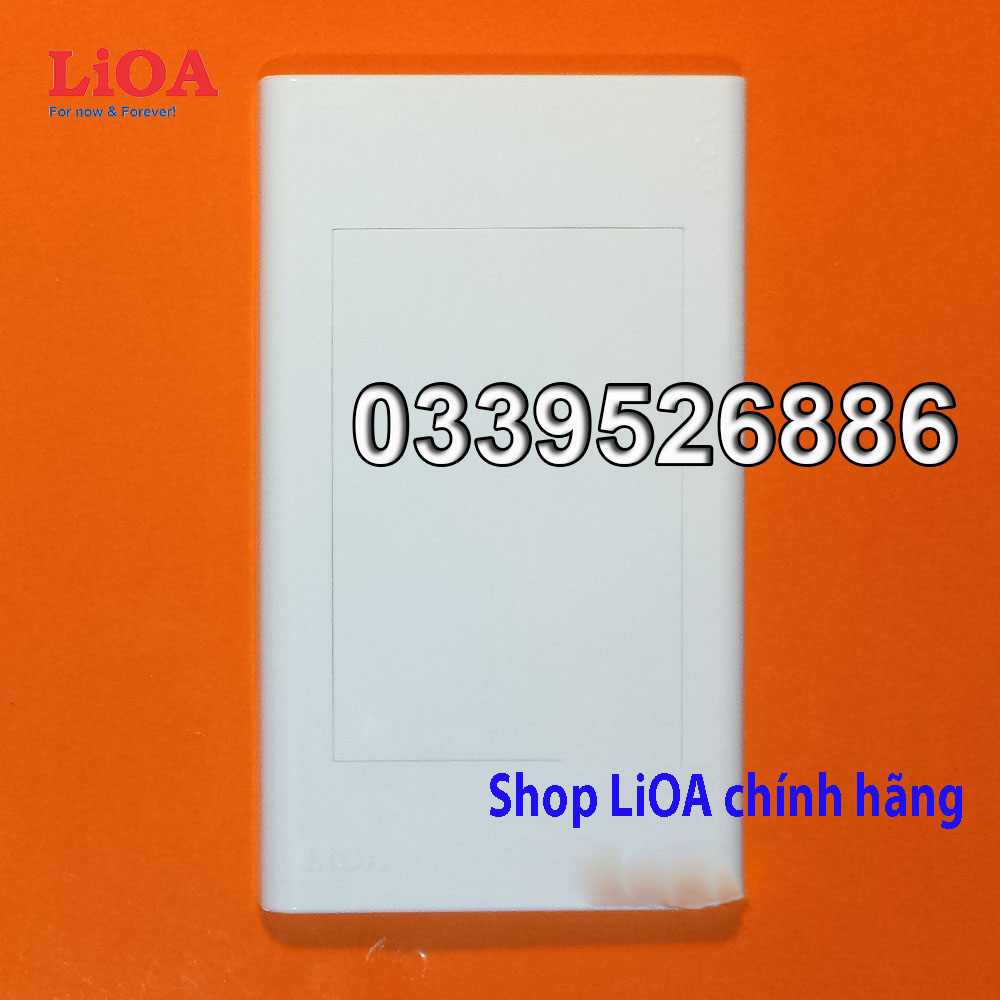 Mặt che trơn viền đơn trắng LiOA