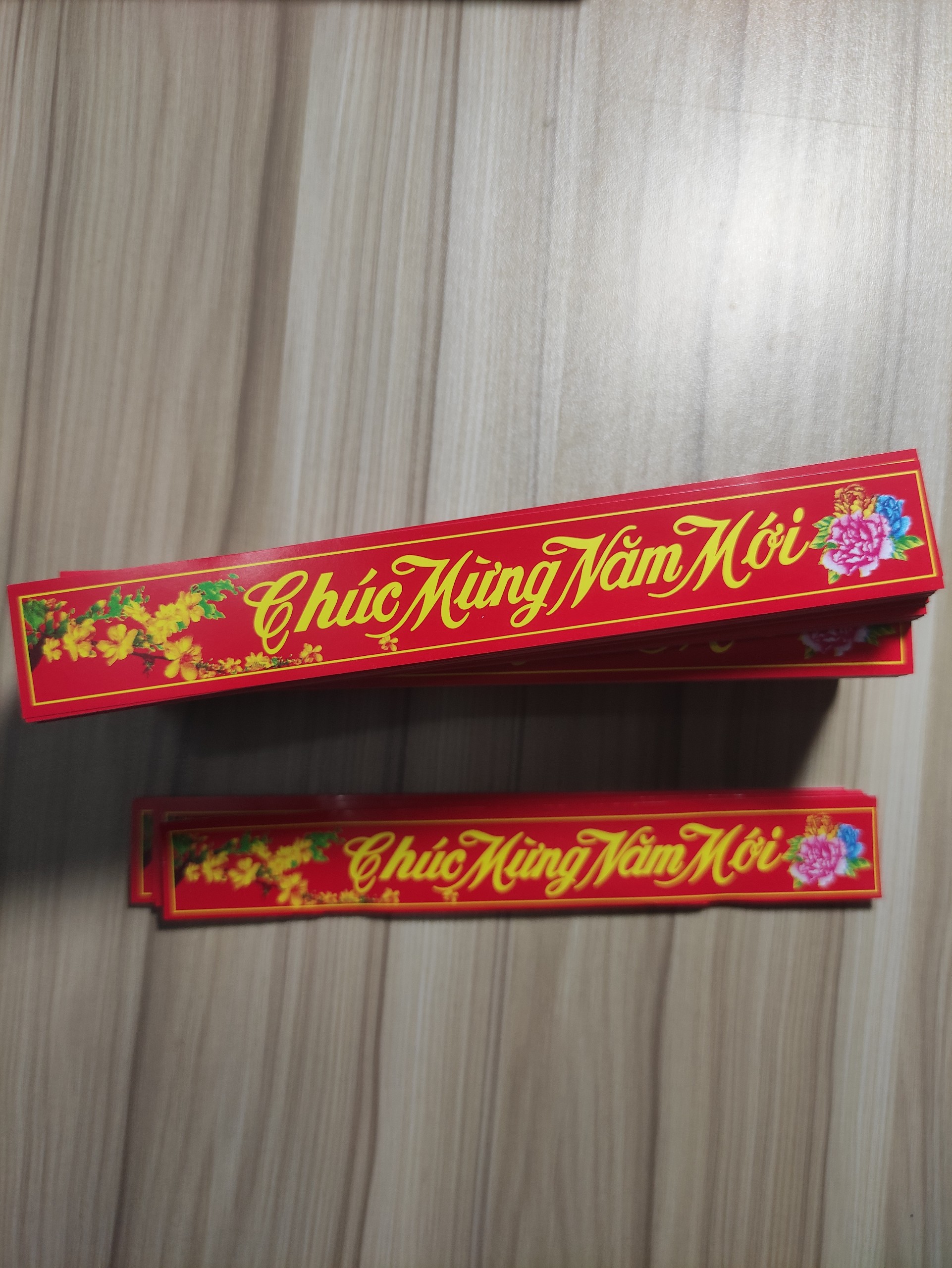 50 Miếng giấy dán Chúc mừng năm mới