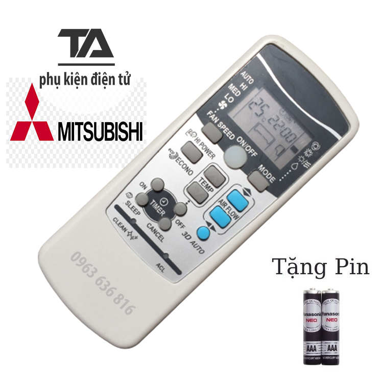 [FREESHIP] REMOTE MÁY LẠNH MITSUBISHI HEAVY RKX502A001 3D AUTO - Điều khiển điều hòa MITSUBISHI HEAVY
