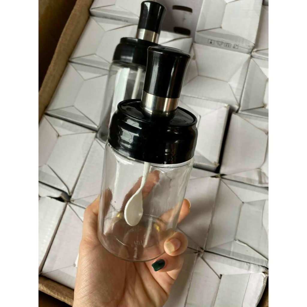 Lọ đựng giá vị có thìa