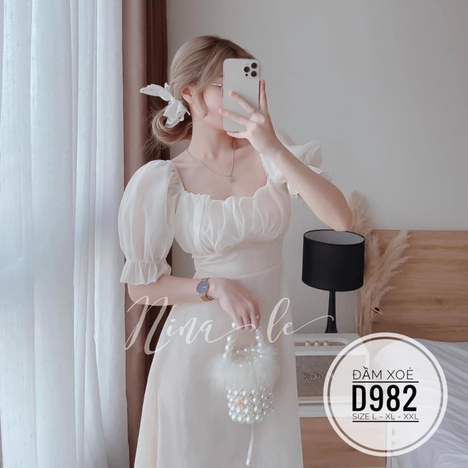 SIÊU PHẨM (60-90KG) BIGSIZE MINSTORE.VN Đầm xoè D982 chất voan