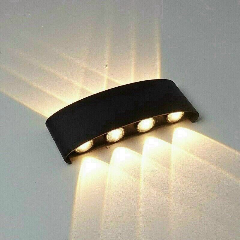Đèn tường 2 đầu  ,đèn hắt tường sân vườn,cầu thang -8W (đủ W)