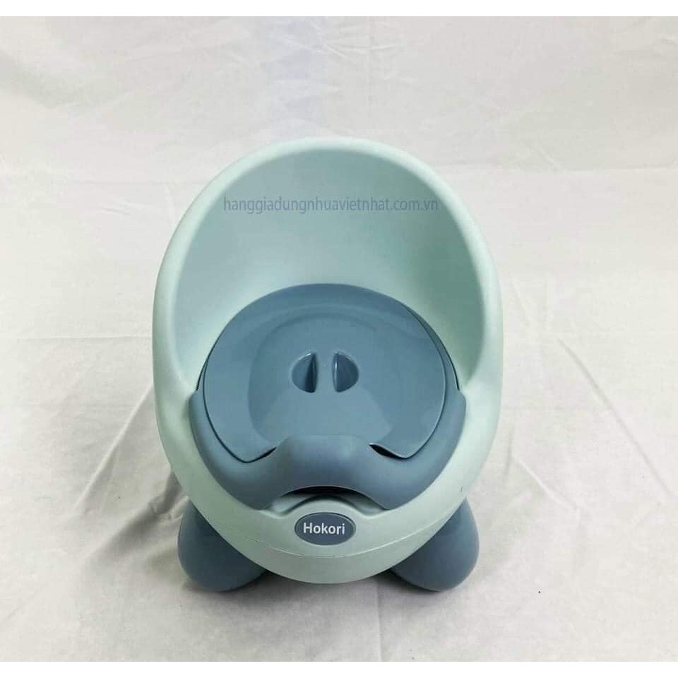 Bô gấu hokori có ngăn chứa dễ tháo lắp -bô đi vệ sinh cho bé cao cấp giúp bé tập đi vệ sinh