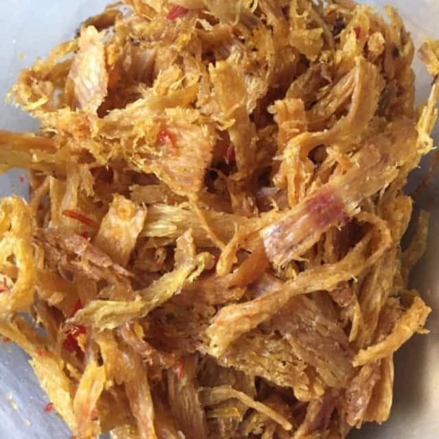500gr khô mực xé trộn bánh tráng