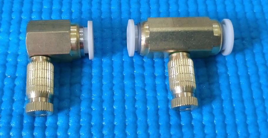 Bộ 5 đế đồng + béc phun sương làm mát (béc số 1, số 2, số 3)