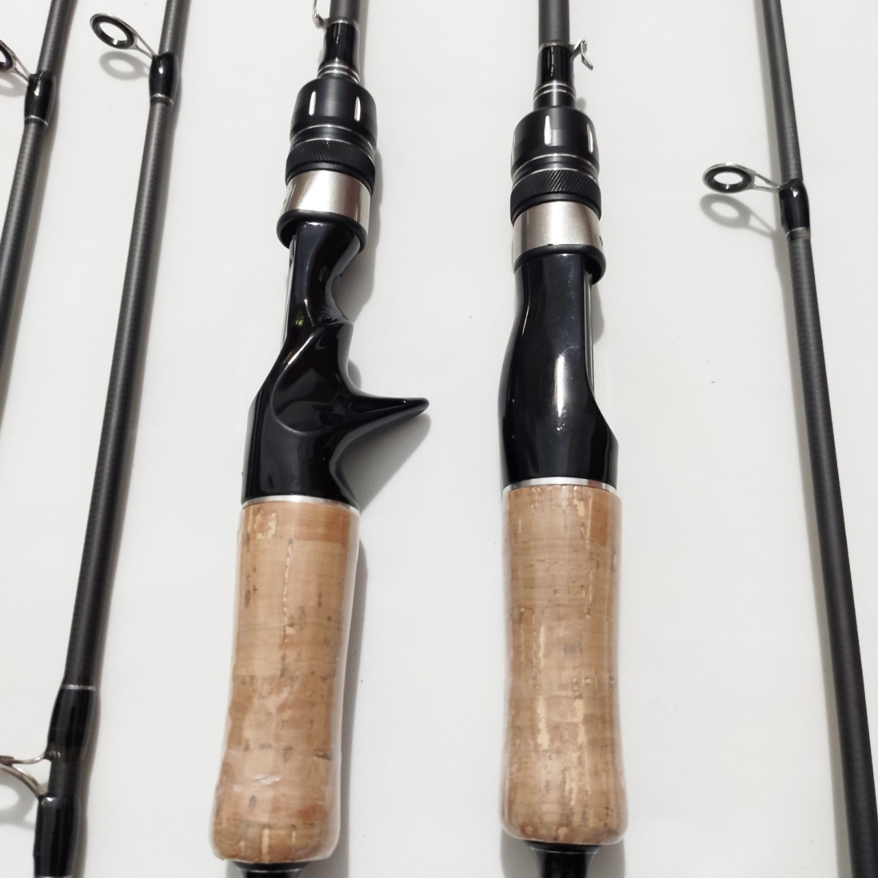 cần câu lure cán gỗ 2 ngọn M + MH cao cấp