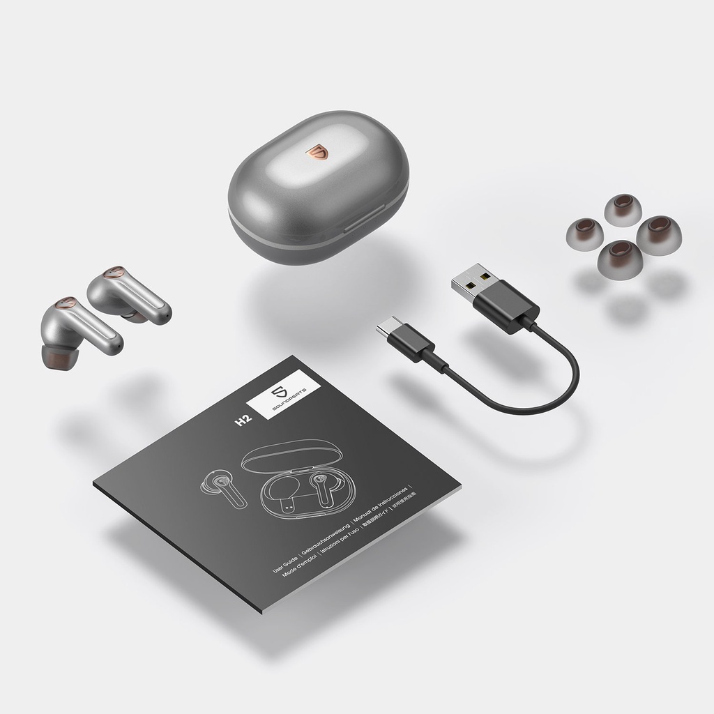 Tai nghe True Wireless Earbuds SoundPEATS H2 Driver BA & DD Bluetooth 5.2 Game Mode