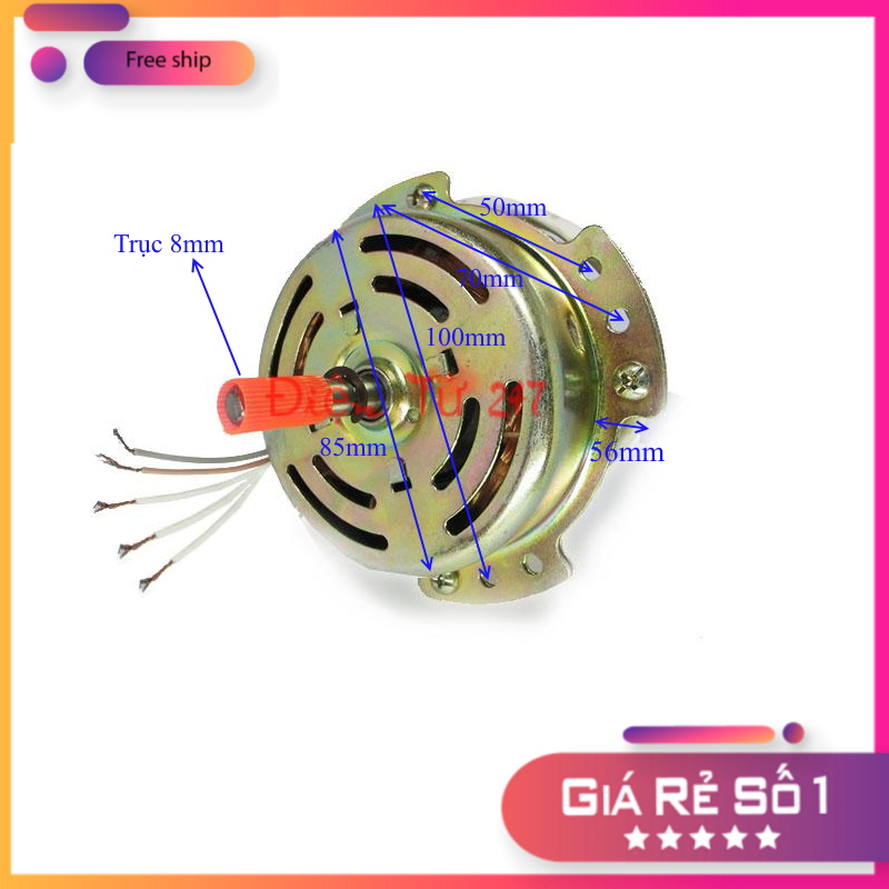 Động Cơ Quạt Hộp Lõi Dây Đồng, Củ Quạt Hữu Thành 220V 60W