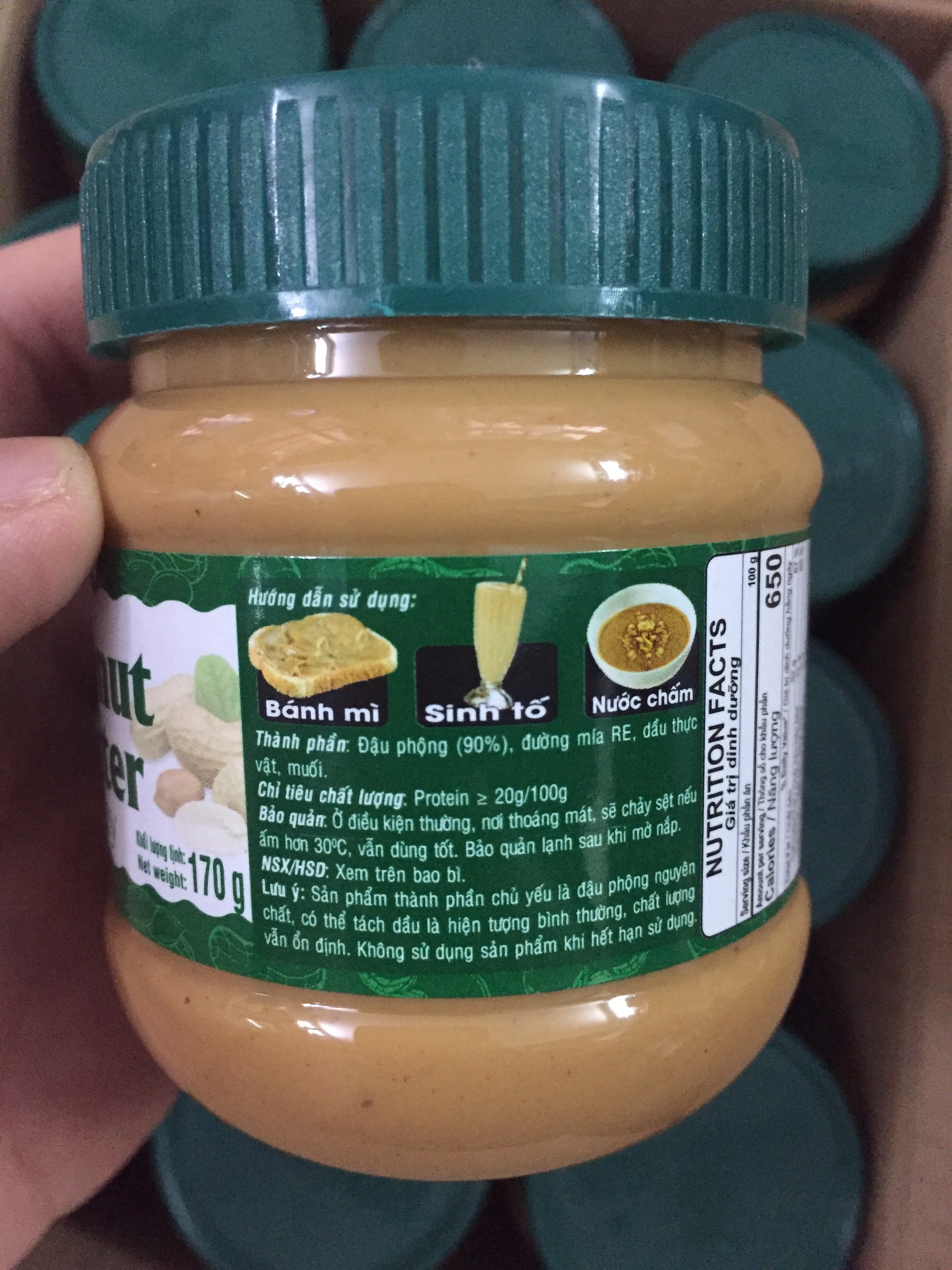 Bơ Đậu Phộng Mịn Golden Farm 170g ( Có 2 loại 340g và 170gr )