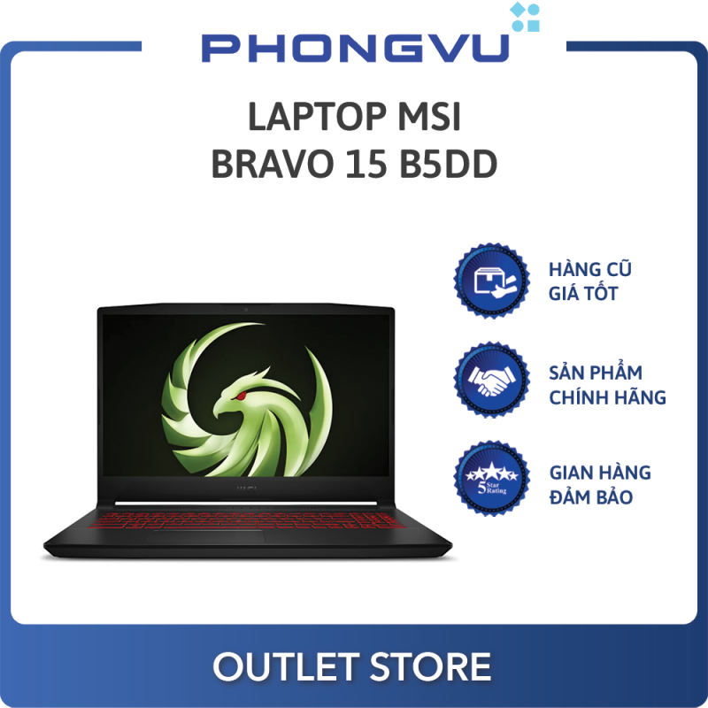 Bảng giá Laptop MSI Bravo 15 B5DD-028VN (AMD Ryzen 7 5800H) (Đen) - Laptop cũ Phong Vũ