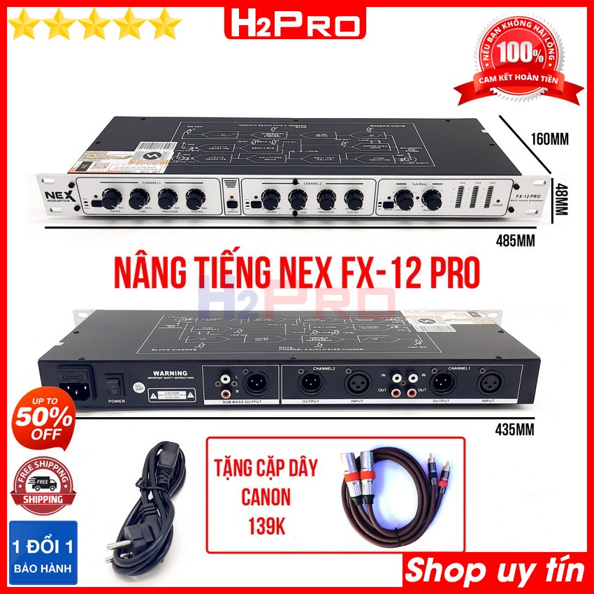 Máy Nâng tiếng NEX FX12 Pro tiếng nhạc hay, bass treble nhuyễn, Nâng tiếng Karaoke Nex FX12 Pro