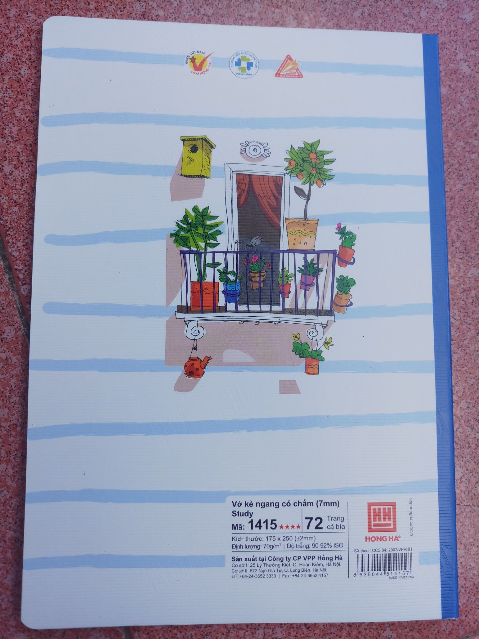 10 quyển vở kẻ ngang Hồng Hà đẹp 72 trang