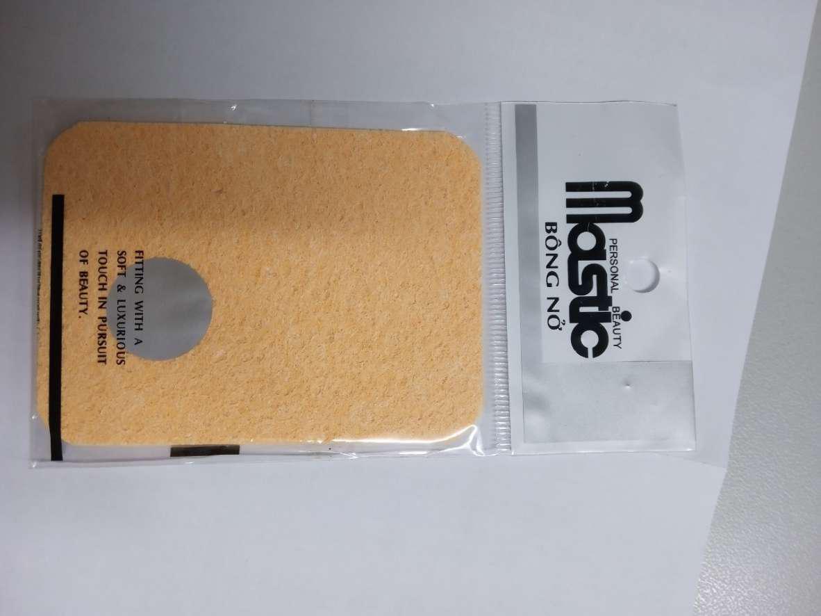 Bông nở rửa mặt mastic