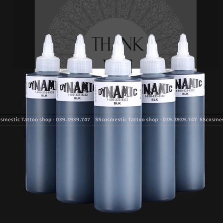 MỰC XĂM💗FREESHIP💗Mực ĐEN DYNAMIC Hỗ Trợ AE mới vào nghề 240ML