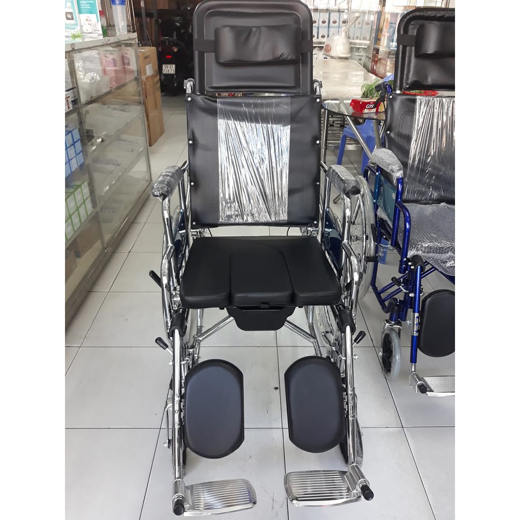 [HCM]Xe lăn đa năng có bô vệ sinh ngả lưng LUCASS