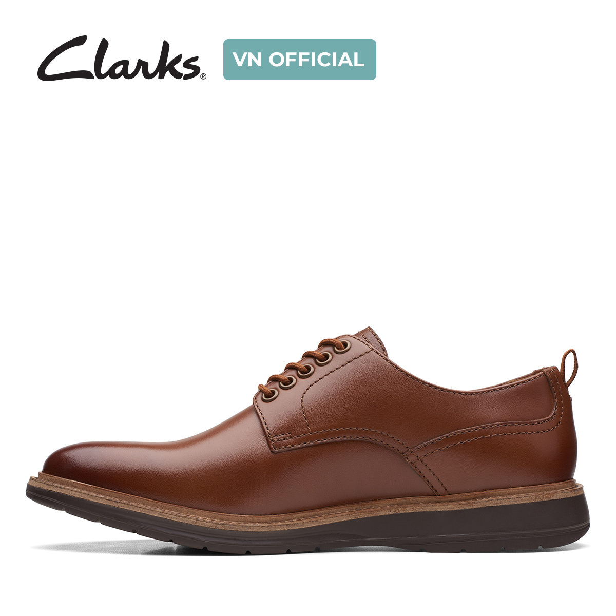 Giày Buộc Dây Da Nam Clarks - Chantry Walk