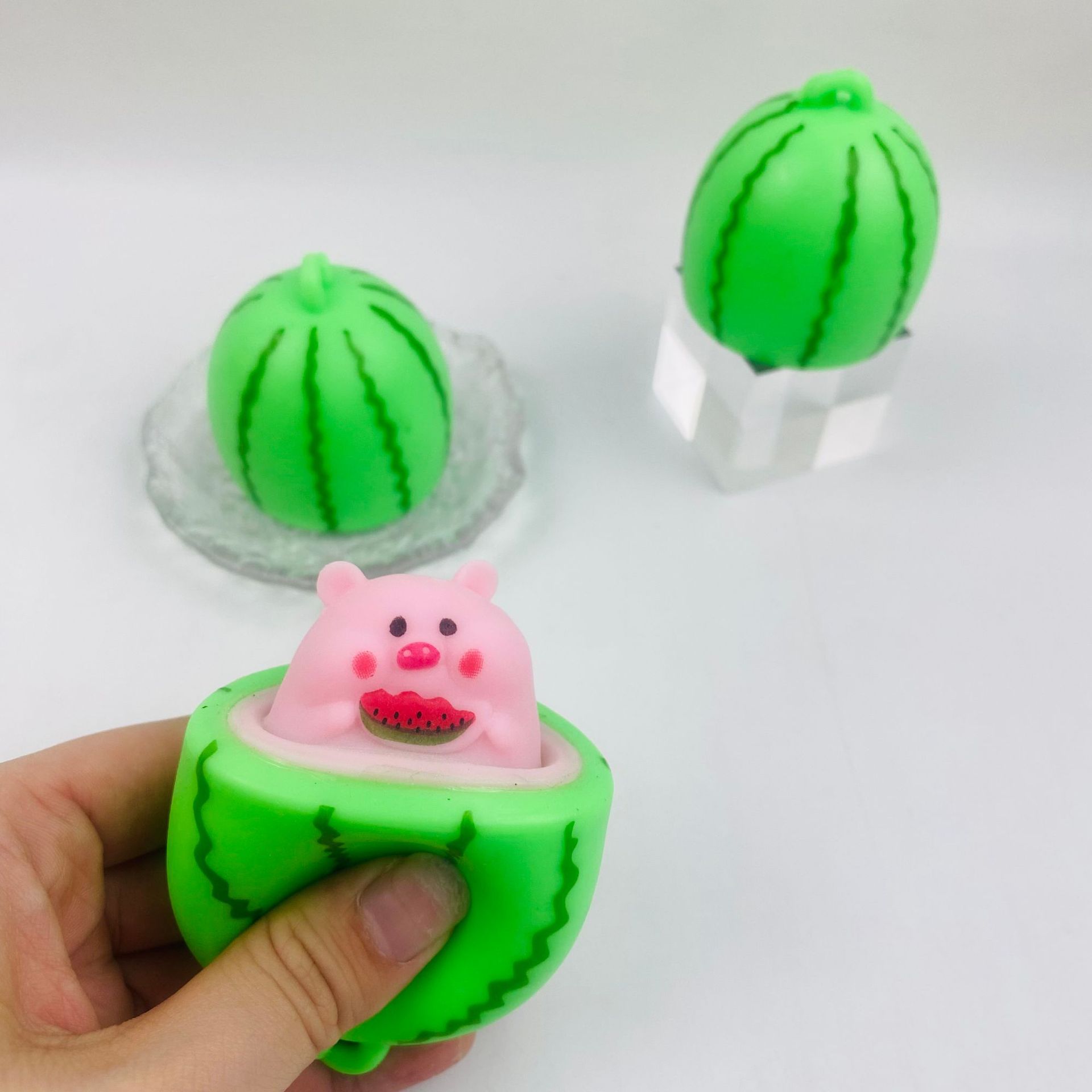 Đồ chơi bóp dẻo Squishy Lợn dưa hấu