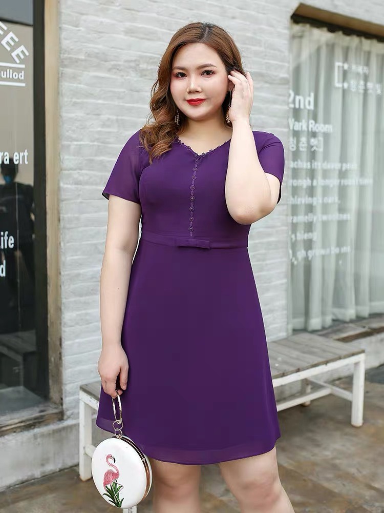 ĐẦM TÍM FORM ĐẸP BIG SIZE CAO CẤP