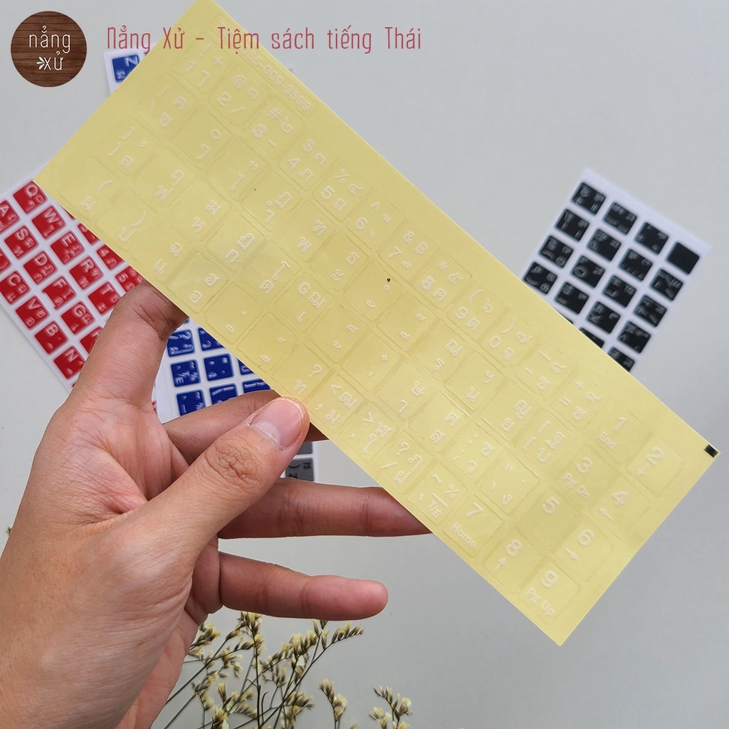 ۞ Sticker dán bàn phím tiếng Thái