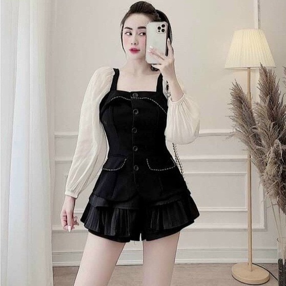 Áo kiểu pha tơ oranga tiểu thư