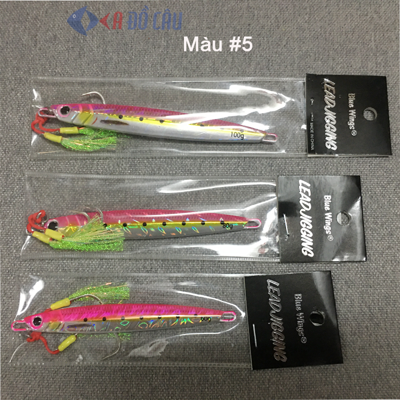 Mồi câu jigging Blue Wings có gắn lưỡi
