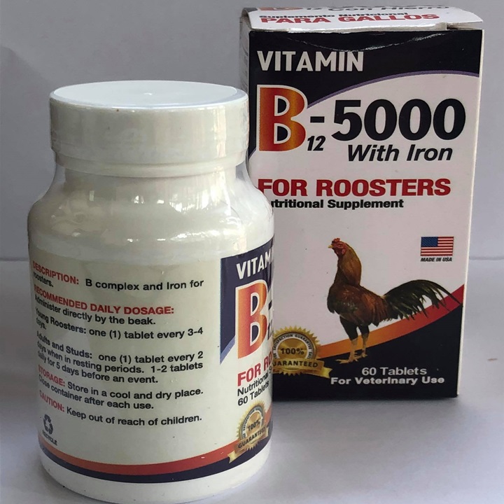 [HCM]B12 5000 GIUP GÀ LEN NUOC MAU - HỦ 60 VIÊN