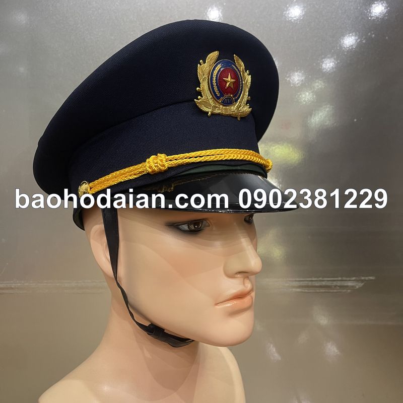 Mũ kêpi màu tím than kèm sao bảo vệ