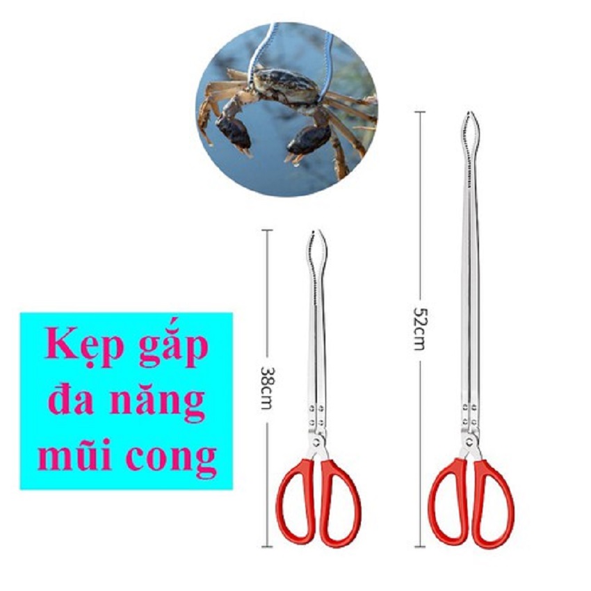 Kẹp đa năng bắt lươn , rắn, bắt hải sản chống trơn trượt không gỉ cao cấp