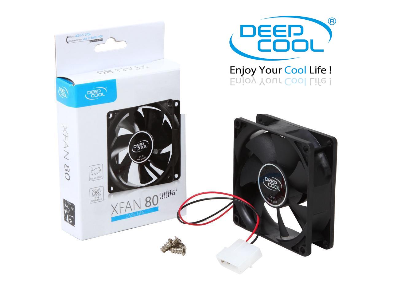 Fan case 8cm DeepCool xFan 80 [ThermalVN] - Quay êm, Sức gió tốt