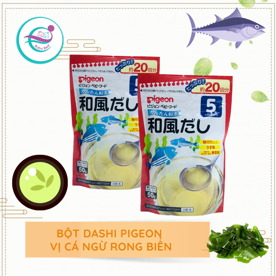 Bột dashi pigeon nhật bản cho bé ăn dặm