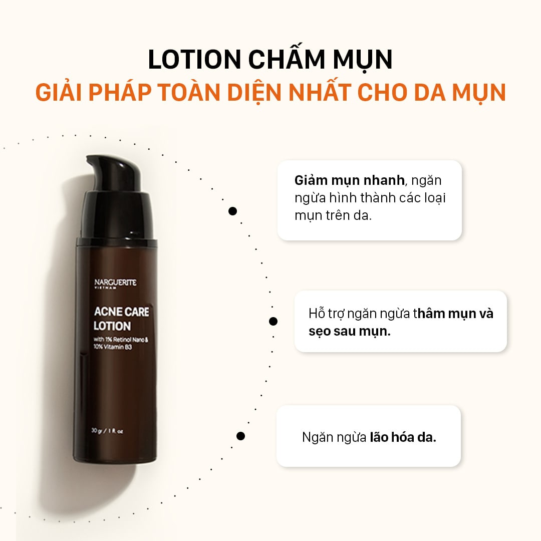 Lotion chấm mụn Narguerite Acne Care Lotion 30g