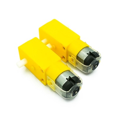 Động Cơ Giảm Tốc Vàng 3V-9V (2 trục) chế xe mô hình, robot- HTB