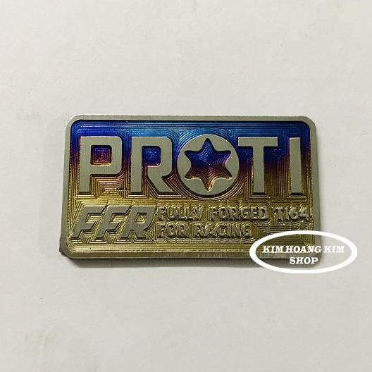 Tem titanium proti gắn xe máy